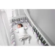 Protectie laterala pentru patut, impletita, 3 m, ricokids 722104 - mov edeedi722104