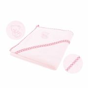 Qmini - Prosop cu gluga, 80x80 cm, Pink BYNQM_BOC0035