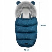 Sac de dormit 95 x 48 cm ricokids elmi 720004 - bleumarin cu modele edeedi720004