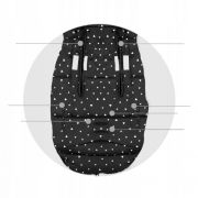 Sac de dormit 95 x 48 cm ricokids elmi 720007 - negru cu triunghiuri albe edeedi720007