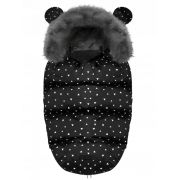 Sac de dormit 95 x 48 cm ricokids elmi 720007 - negru cu triunghiuri albe edeedi720007