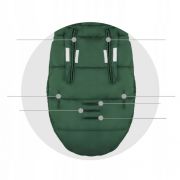 Sac de dormit 95 x 48 cm ricokids elmi 720009 - khaki edeedi720009