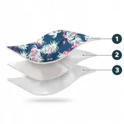 Sac de dormit 95 x 48 cm ricokids elmi 720012 - bleumarin cu flamingo edeedi720012