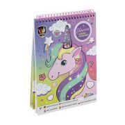 Carte de colorat A4 Unicorn cu stickere Grafix GR150052 BBJGR150052_Initiala