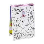 Carte de colorat A4 Unicorn cu stickere Grafix GR150052 BBJGR150052_Initiala