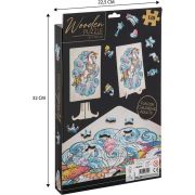 Puzzle Lemn Unicorn, 130 piese, 30x22.5 cm Grafix GR400045 BBJGR400045_Initiala