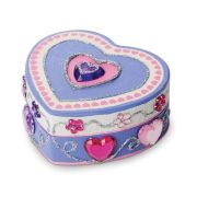 Cutie de decorat din lemn inimioara - okemd8850