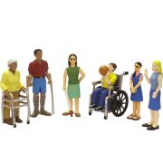 Persoane cu handicap set de 6 figurine - miniland - okeml27389