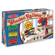 Set trenulet din lemn cu depou melissa and doug - okemd0701