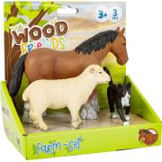 Set 3 figurine animale de la ferma - okelsf11007