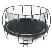 Set trambulina 427 cm cu plasa si scarita ookee jump carbon - okeoejc1448