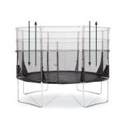 Set trambulina cu plasa de protectie telescopica 305 cm  zone ii evolution plum - okeplum30237