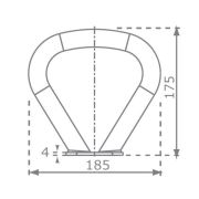 Maner din otel pentru balansoar - okekbt262.010.010.001
