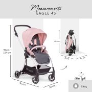 Cărucior Eagle 4S Pink Grey MGZ166031