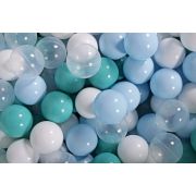 Piscina Uscata Cu 200 De Bile (turcoaz, Babyblue, Transparent, Alb) Meowbaby  , 90x30 Cm, Gri Deschis Pjbmeo166