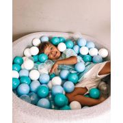 Piscina Uscata Cu 200 De Bile (turcoaz, Babyblue, Transparent, Alb) Meowbaby  , 90x30 Cm, Gri Deschis Pjbmeo166