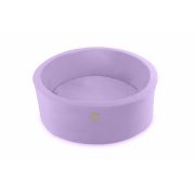 Piscina Uscata Cu 250 De Bile (alb Perlat, Alb, Lila) Meowbaby  , Lavanda, 90x30 Cm, Catifea Lila Pjbb001026