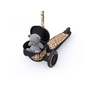Trotineta Copii Pliabila, Suport Jucarie, Highwaykick 2 Lifestyle Leopard, 2 Ani +, Pana La 50 Kg, Scoot  Ride Pjb96524