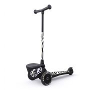Trotineta Copii Pliabila, Suport Jucarie, Highwaykick 2 Lifestyle Zebra, 2 Ani +, Pana La 50 Kg, Scoot  Ride Pjb96523