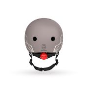 Casca De Protectie Pentru Copii, Sistem De Reglare Magnetic Cu Led, Xxs-s, 45-51 Cm, 1 An+, Brown Lines, Scoot  Ride Pjb96563