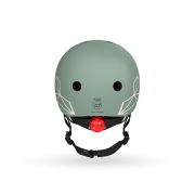 Casca De Protectie Pentru Copii, Sistem De Reglare Magnetic Cu Led, Xxs-s, 45-51 Cm, 1 An+, Green Lines, Scoot  Ride Pjb96562