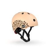 Casca De Protectie Pentru Copii, Sistem De Reglare Magnetic Cu Led, Xxs-s, 45-51 Cm, 1 An+, Leopard, Scoot  Ride Pjb96561