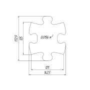Set covorase ortopedice senzoriale puzzle mini puzzle muffik - okemfk-051