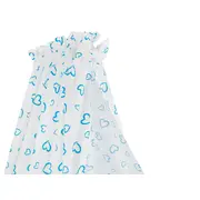 Baldachin cu Broderie MyKids Prince Inimi Albastru - MYK00007308