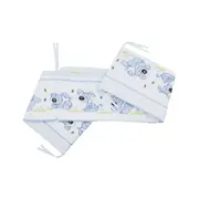 Lenjerie MyKids Catelus Albastru 4 Piese 140x70 - MYK00007175