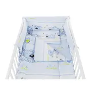 Lenjerie MyKids Catelus Albastru 4 Piese 140x70 - MYK00007175