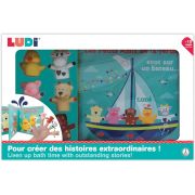 LUDI Set de baie carte si marionete pentru degete DNBLUD40017
