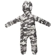 Salopeta impermeabila pentru copii Kidscare, cu protectie la vant si apa cu imprimeu Camuflaj - marime 110 SUPKCSI502_Camuflaj-110