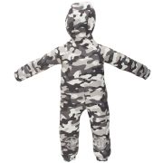 Salopeta impermeabila pentru copii Kidscare, cu protectie la vant si apa cu imprimeu Camuflaj - marime 116 SUPKCSI502_Camuflaj-116