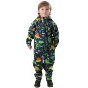 Salopeta impermeabila pentru copii Kidscare, cu protectie la vant si apa cu imprimeu Dinozauri - marime 110 SUPKCSI505_Dinozauri-110