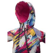 Salopeta impermeabila pentru copii Kidscare, cu protectie la vant si apa cu imprimeu Graffiti - marime 122 SUPKCSI501_Graffiti-122