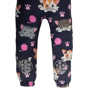 Salopeta impermeabila pentru copii Kidscare, cu protectie la vant si apa cu imprimeu Pisicute - marime 104 SUPKCSI503_Pisicute-104