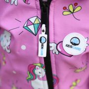 Salopeta impermeabila pentru copii Kidscare, cu protectie la vant si apa cu imprimeu Unicorni - marime 92 SUPKCSI512_Unicorni-92