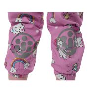 Salopeta impermeabila pentru copii Kidscare, cu protectie la vant si apa cu imprimeu Unicorni - marime 92 SUPKCSI512_Unicorni-92