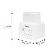 Lionelo - Incalzitor biberoane ThermUp Double, 2 biberoane, 3 - 5 min, Temperatura constanta pana la 24 h, Sterilizare, Dezghetare, Fara BPA, Alb BYNLOC-THERMUP-DOUBLE_WHITE