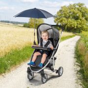 Umbreluta de soare ajustabila cu protectie solara UV 50+, pentru carucior bebelusi, albastra, Reer ShineSafe Blue 84163