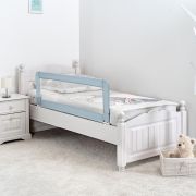 Bariera protectie anticadere pat copii, lungime 150 cm, albastru-gri, Reer Sleep'n Keep XL 45111