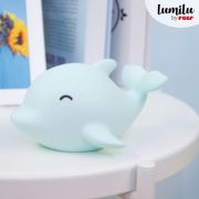 Lampa de veghe cu LED, cu oprire cronometrata, forma delfin, albastra, Lumilu Sea Life Dolphin, Reer 52293