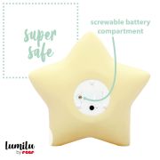 Lampa de veghe cu LED, cu oprire cronometrata, forma stea, galbena, Lumilu Sweet Dreams Star, Reer 52265