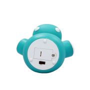 Lampa de veghe cu LED, forma hipopotam, albastru, Lumilu Mini Zoo Hippo, Reer 52353