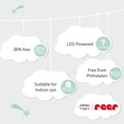 Lampa de veghe cu LED, forma ursulet, alba, Lumilu Mini Zoo Bear, Reer 52330