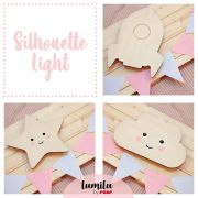 Lampa de veghe de perete, cu led, lumina reglabila si oprire cronometrata, forma nor, Lumilu Silhouette Cloud, Reer 52167