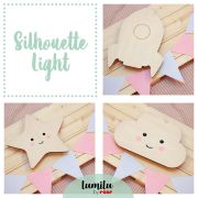 Lampa de veghe de perete, cu led, lumina reglabila si oprire cronometrata, forma racheta, Lumilu Silhouette Rocket, Reer 52157