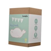 Lampa de veghe si veioza cu LED, lumina reglabila si functie oprire cronometrata, forma foca, alba, Lumilu Lazy Friends Seal, Reer 52240