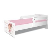 Pat copii Balerina P2 2-12 ani cu 2  protectii laterale detasabile - PC-P-BAL-P2-80