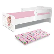 Pat fetite Start Balerina P2 2 varianta 2-8 ani cu saltea cu lana inclusa - PC-P-MOK-BAL-P2-70